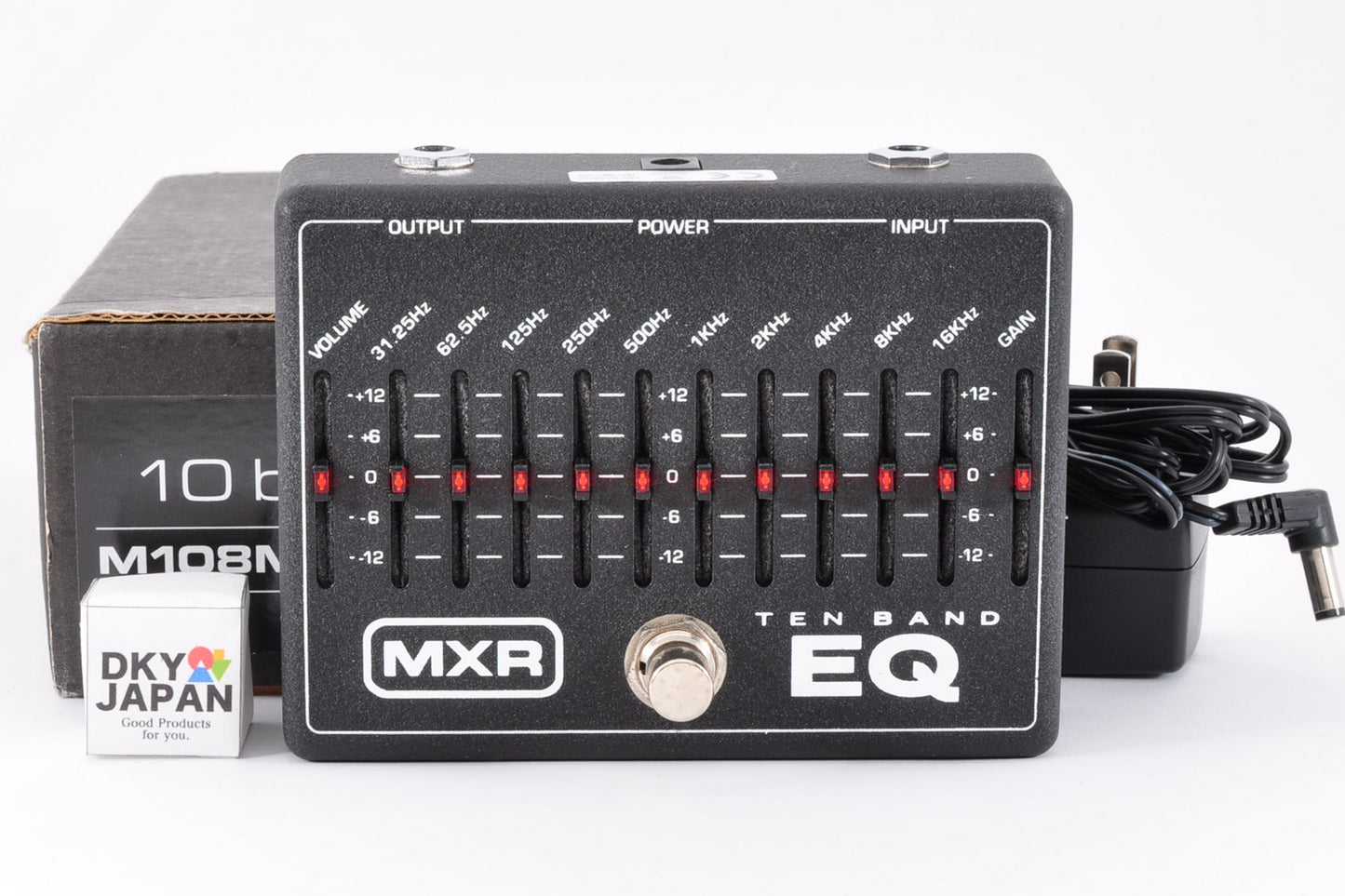 Mxr M108M 10 Band EQ Equalizer Guitar Effects Pedal w/18v Adapter Used From Japan