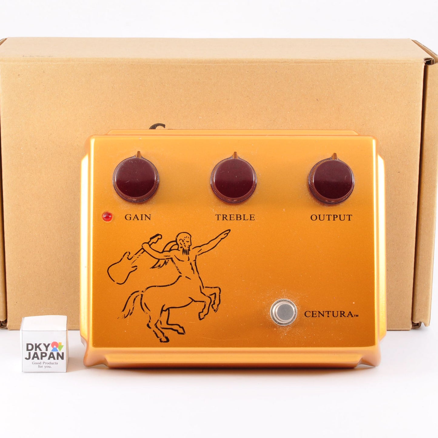 Ceriatone Centura Matte Gold Overdrive Guitar Effects Pedal w/Box Used From Japan #3279