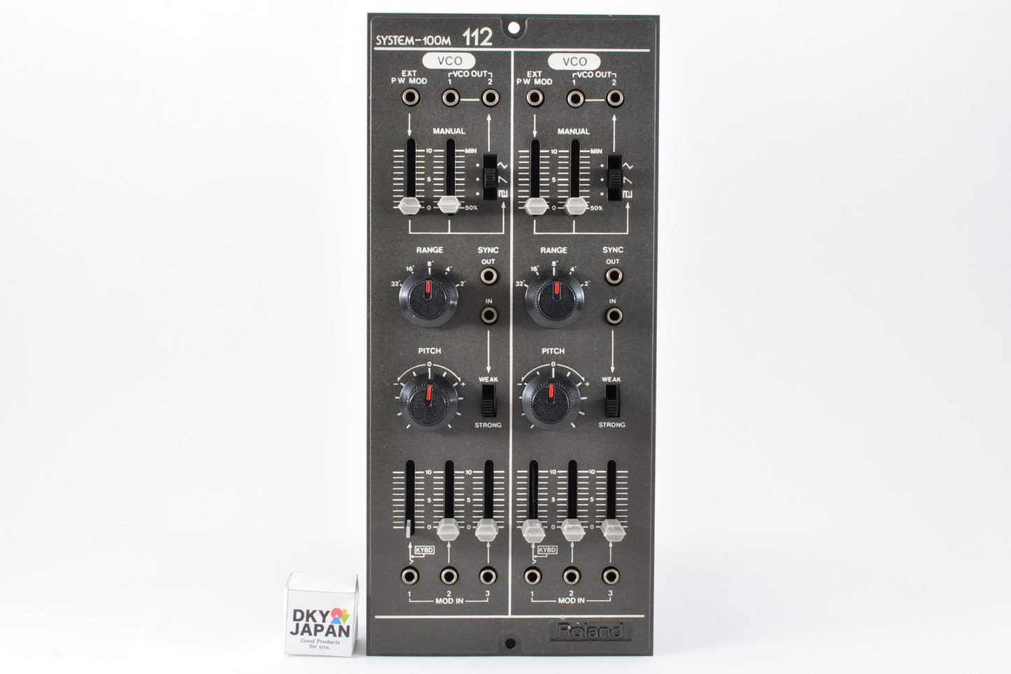 Roland SYSTEM-100M Model 112 Dual VCO Modular Analog Synthesizer w/8pin Cable Used From Japan