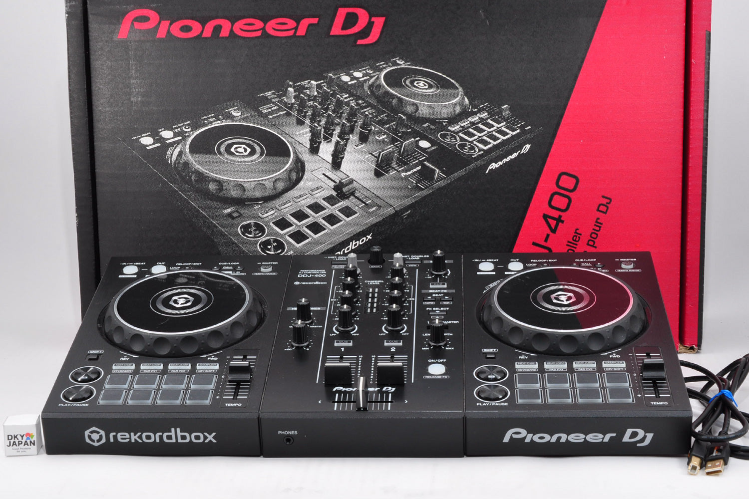 Pioneer DDJ-400 DJ Controller 2ch Channel Rekordbox w/Box & USB cable – DKY  JAPAN