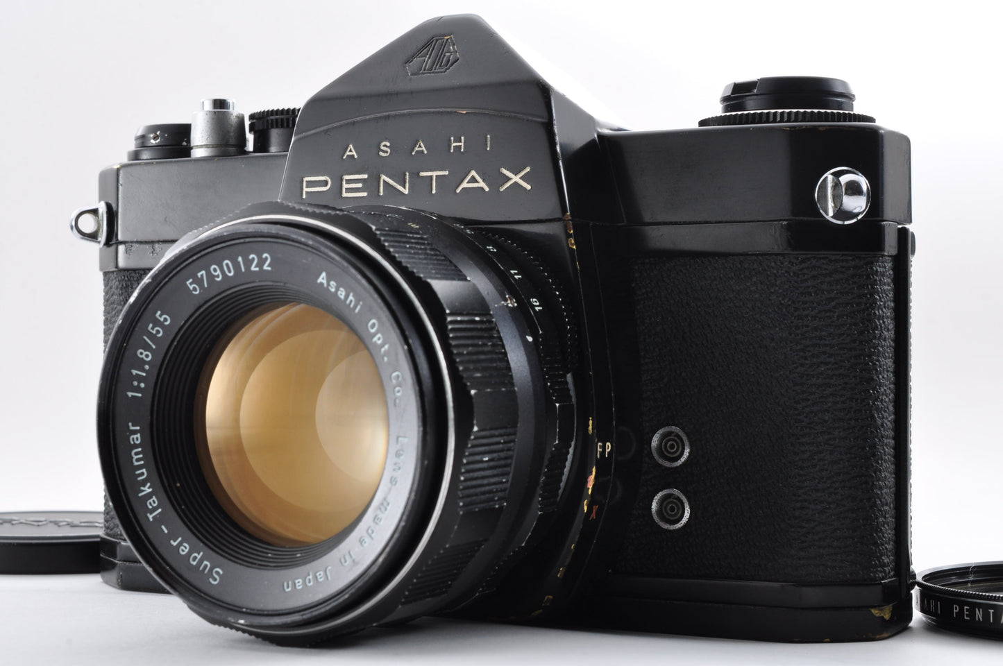 Asahi Pentax SL Black Super-Takumar 55mm F/1.8 35mm Film Camera From Japan #3056632