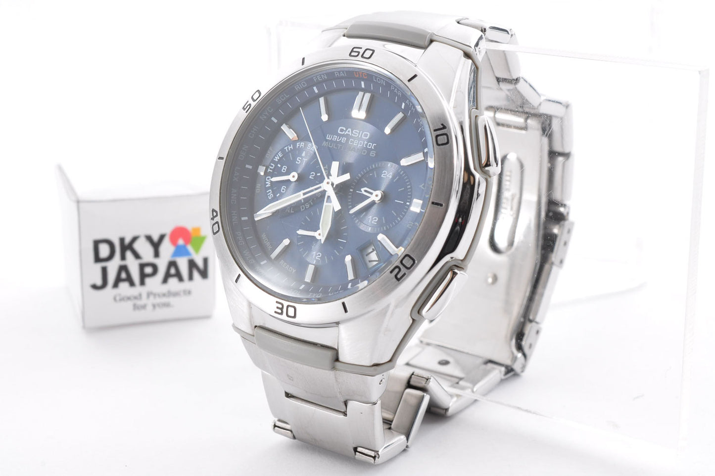 Casio Wave Ceptor WVQ-M410 Men's Tough Solar Radio-Controlled Watch 5174 Used From Japan