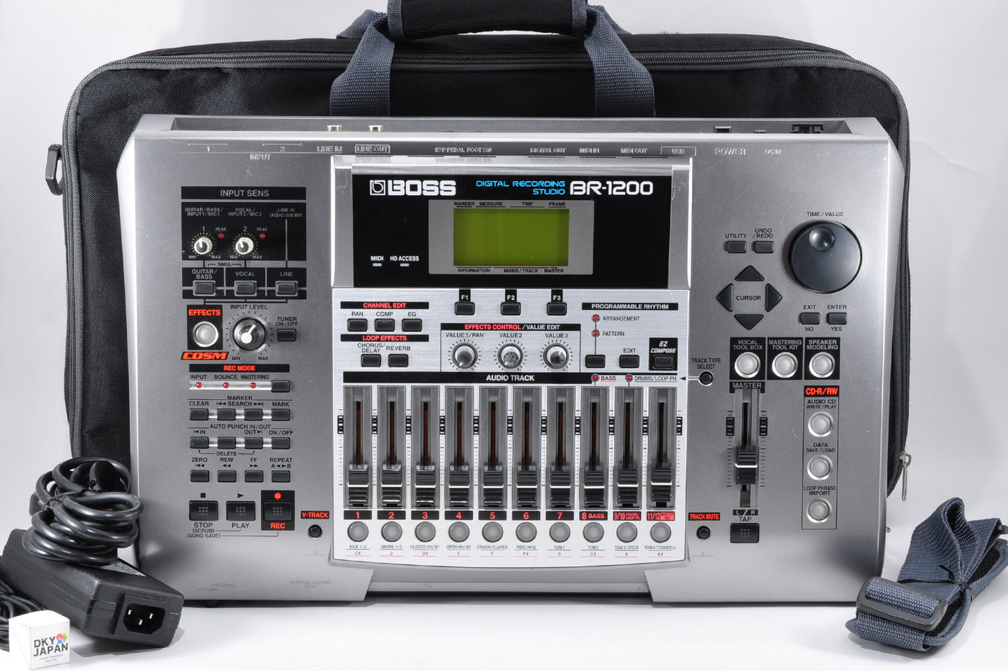 Boss BR-1200CD Digital Recording Studio Workstation w/Adapter & Bagcase Used From Japan #AU32175