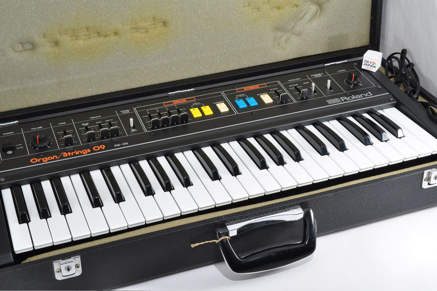 Roland RS-09 Organ Strings Good Condition Analog Keyboard Synthesizer w/Hardcase Used From Japan #998843