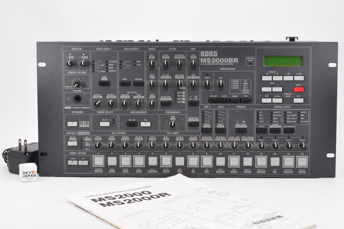 Korg MS2000BR Analog Modeling Synthesizer Vocoder Made In Japan Rack Mount Used From Japan #336