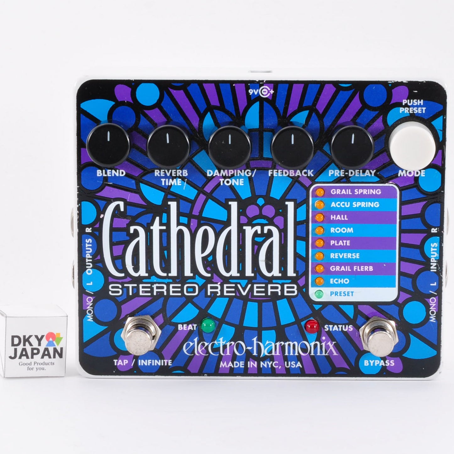 Electro Harmonix Cathedral Stereo Reverb Guitar Effect Pedal Shoegazer Echo Used From Japan