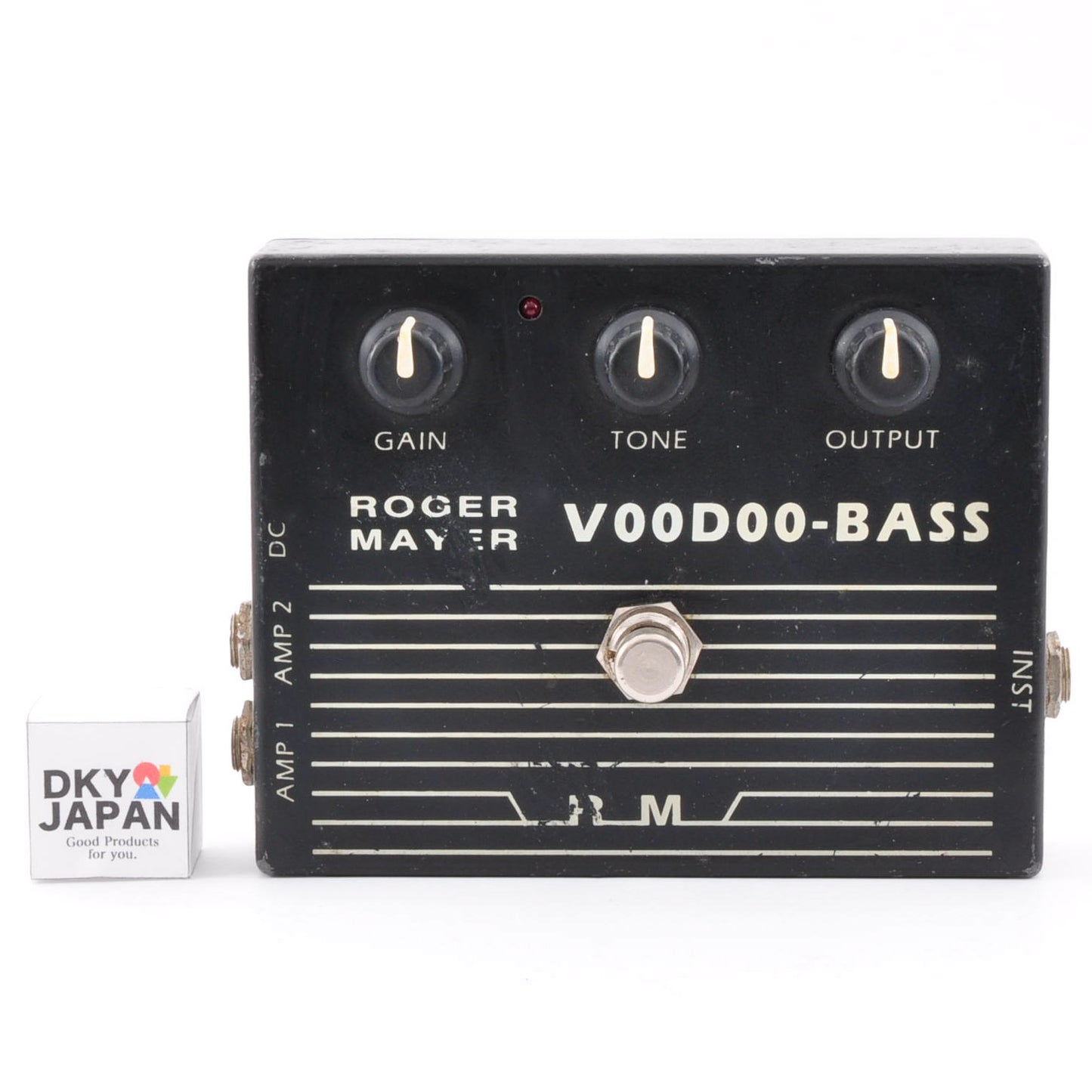 Roger Mayer Voodoo Bass Distortion Active Splitter LM308N Effect Pedal Used From Japan