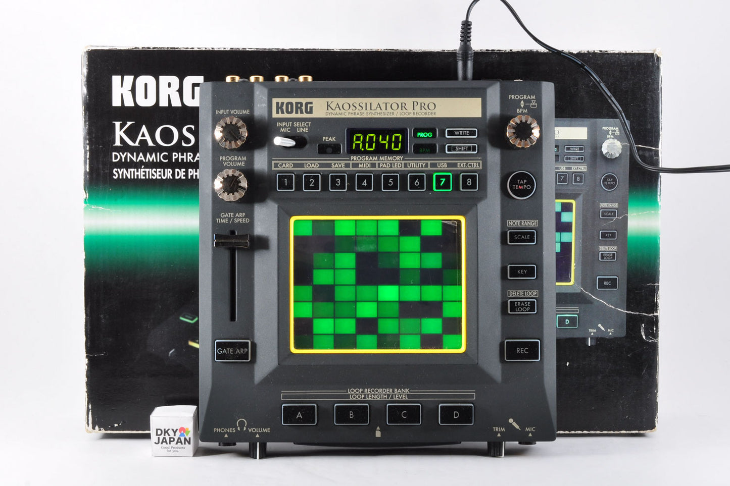 Korg KO-1 PRO KAOSSILATOR PRO Dynamic Phrase Synthesizer Loop Recorder w/Adapter&Box Used From Japan #030898