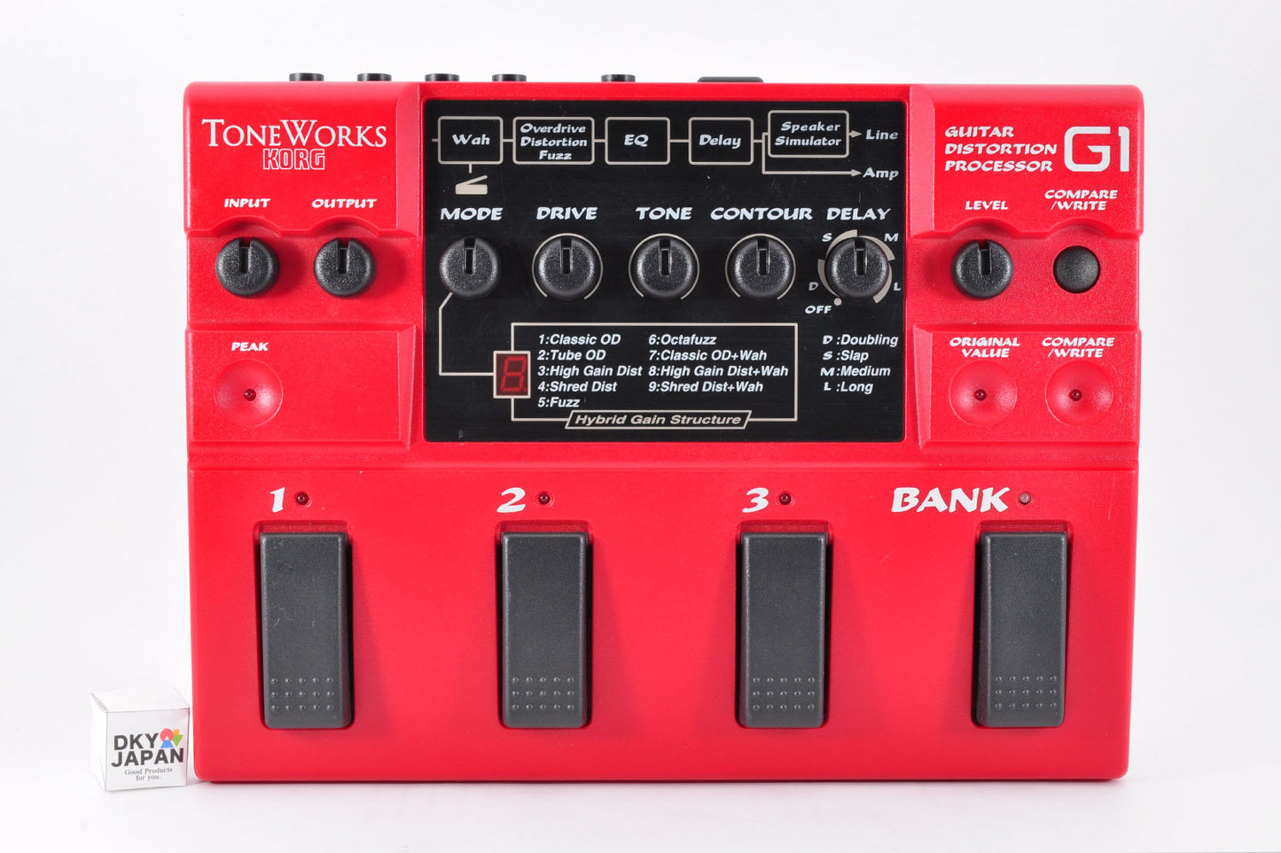 Korg ToneWorks G1 Guitar Distortion Processor Dimebag Darrell Multi-Effect Pedal Used From Japan #6144