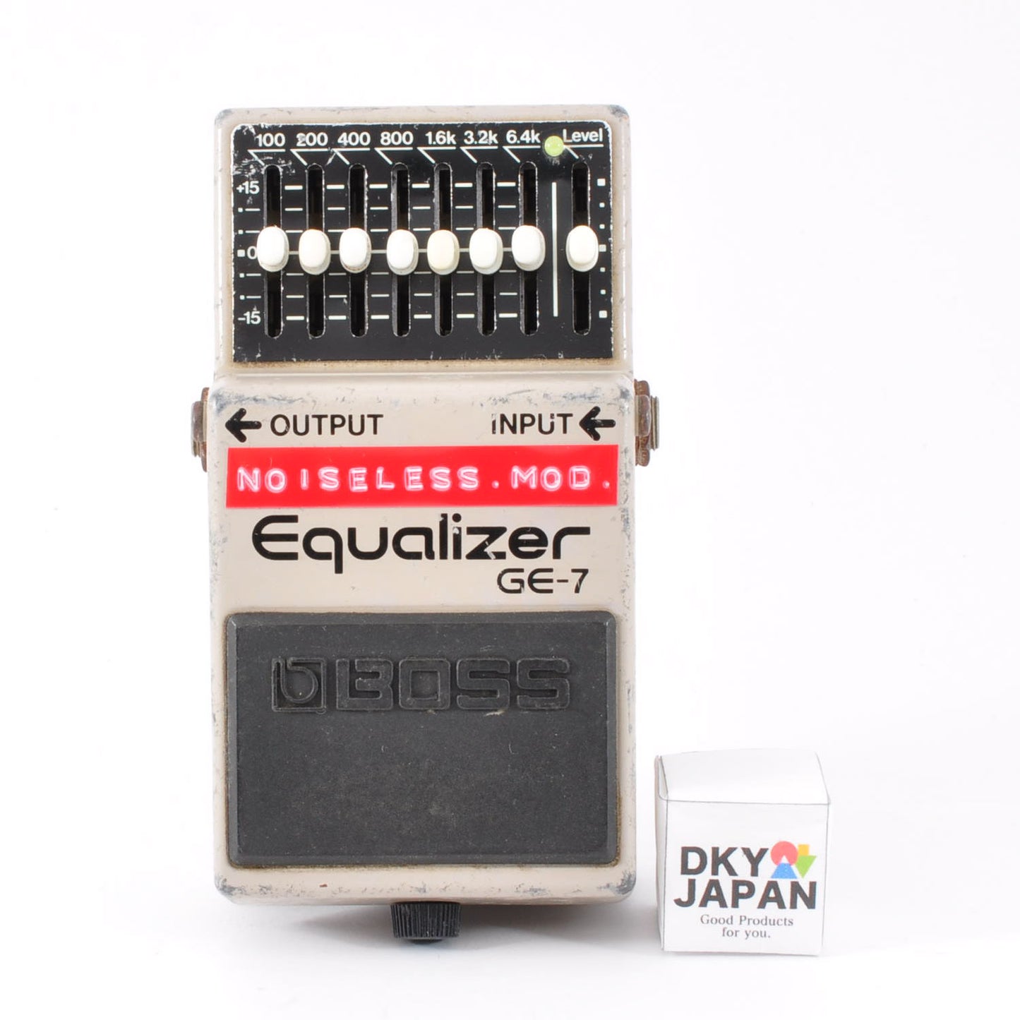 Boss GE-7 Modified Noiseless Equalizer PSA.OK Made In Taiwan 1993 Guitar Effects Pedal Used From Japan #AF07548