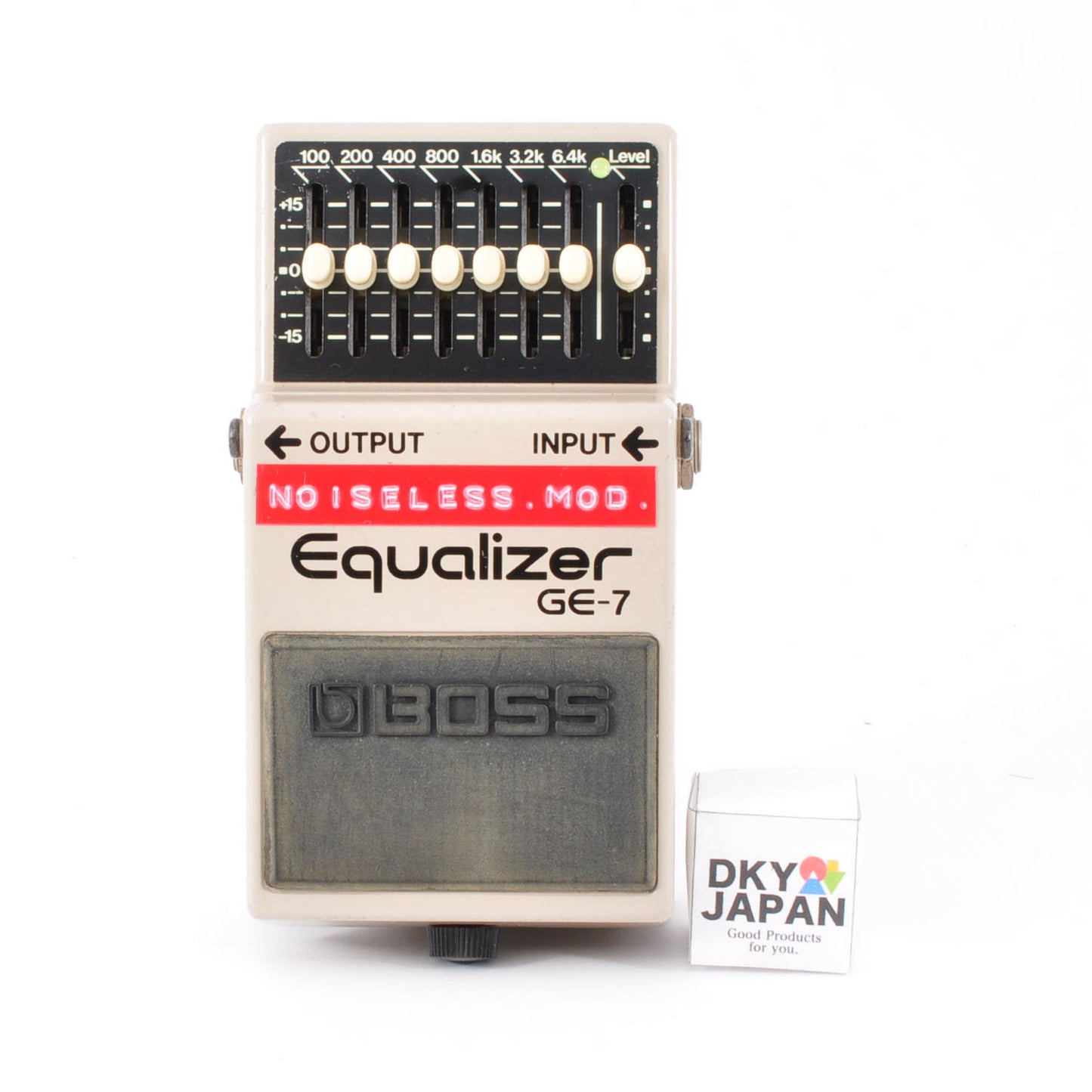 Boss GE-7 Modified Noiseless Equalizer PSA.OK Made In Taiwan 1995 Guitar Effects Pedal Used From Japan #CH09483