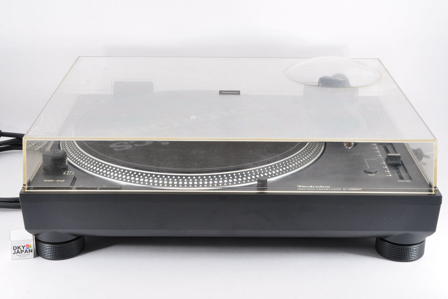 Technics SL-1200MK7 Direct Drive DJ Turntable Record Player w/Dust Cover Used From Japan #GM9GA001316