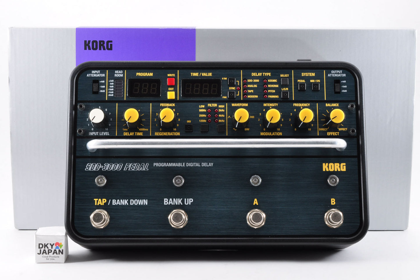Korg SDD-3000-PDL Pedal Programmable Digital Delay w/Box Adapter Used From Japan #004433