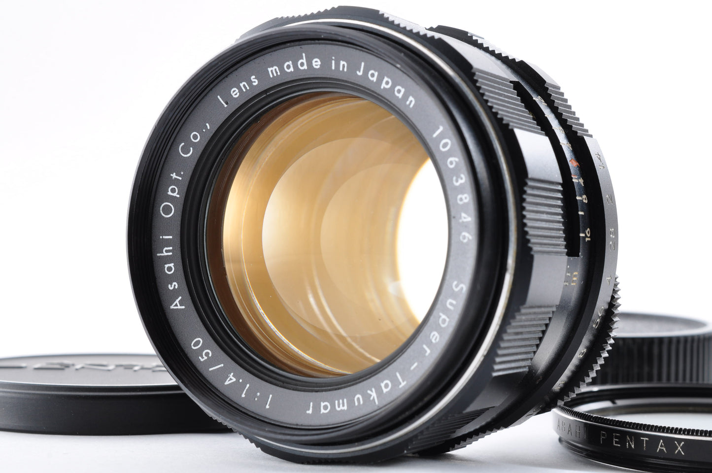 8 element early Maintained PENTAX SUPER TAKUMAR 50mm F1.4 Prime Lens From Japan #1063846