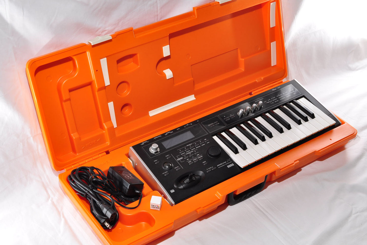 Korg MICRO X Synthesizer Digital 25 Key Keyboard w/Adapter&Hardcase Used From Japan #691