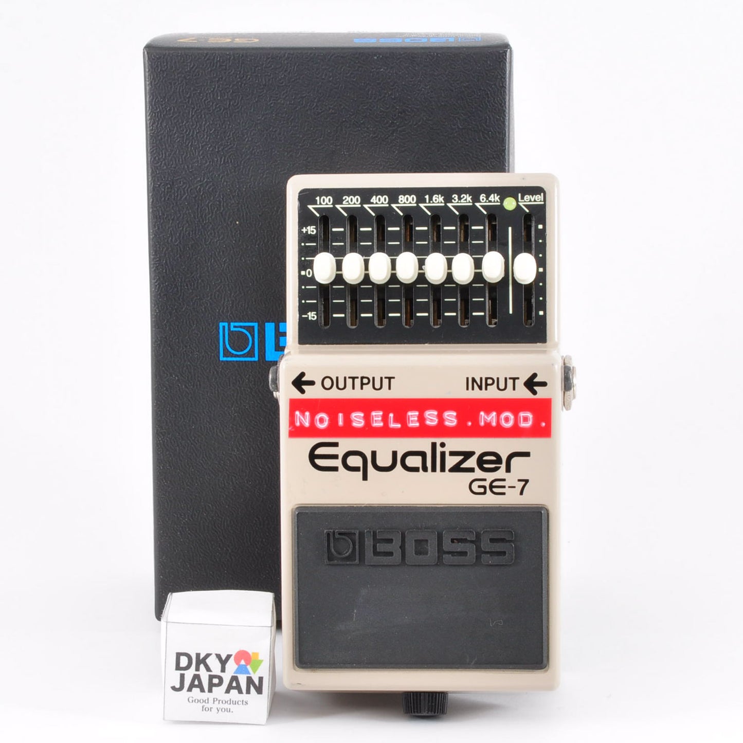 BOSS GE-7 Modified Noiseless Equalizer w/Box Made In Taiwan 2006 Effect Pedal Used From Japan #SU29811