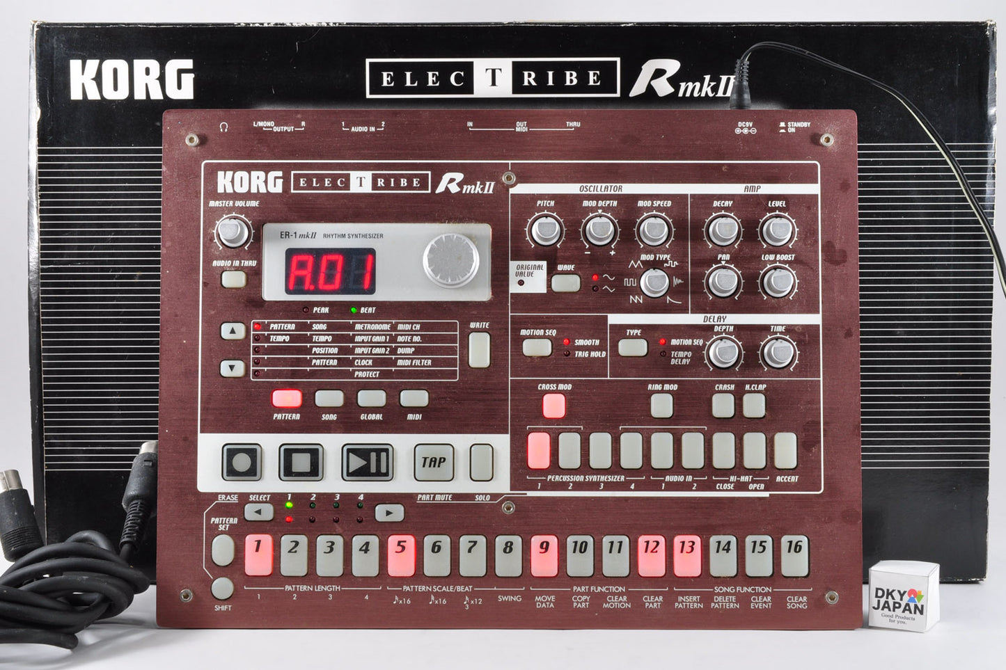 Korg Electribe-R ER-1 mkII Rhythm Synthesizer w/OriginalBox Adapter Used From Japan #439