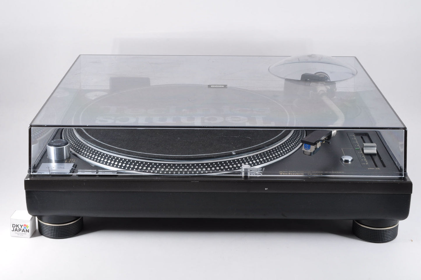 Technics SL-1200MK6 Direct Drive DJ Turntable Record Player w/DustCover & Record Needle Cartridge Used From Japan #GE9KC001221