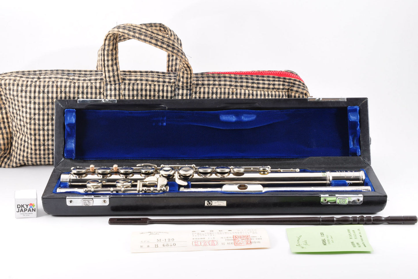 Muramatsu M-120 Flute Maintained Made In Japan w/Case Used From Japan #B6880
