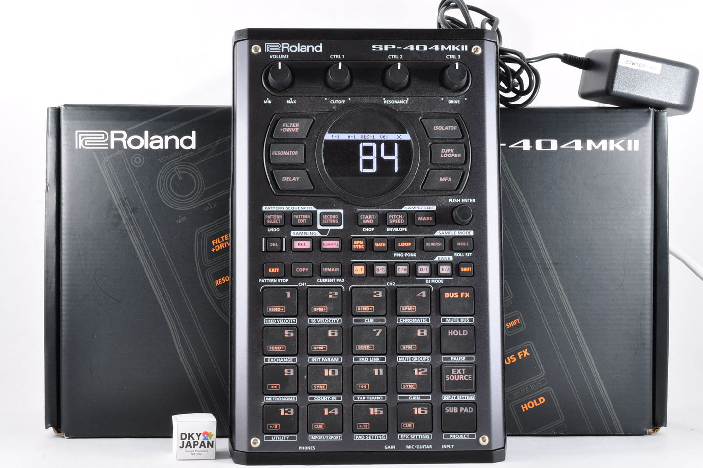 Roland SP-404MKII Sampler Effector w/Adapter & Original Box Used From Japan #B1P5595
