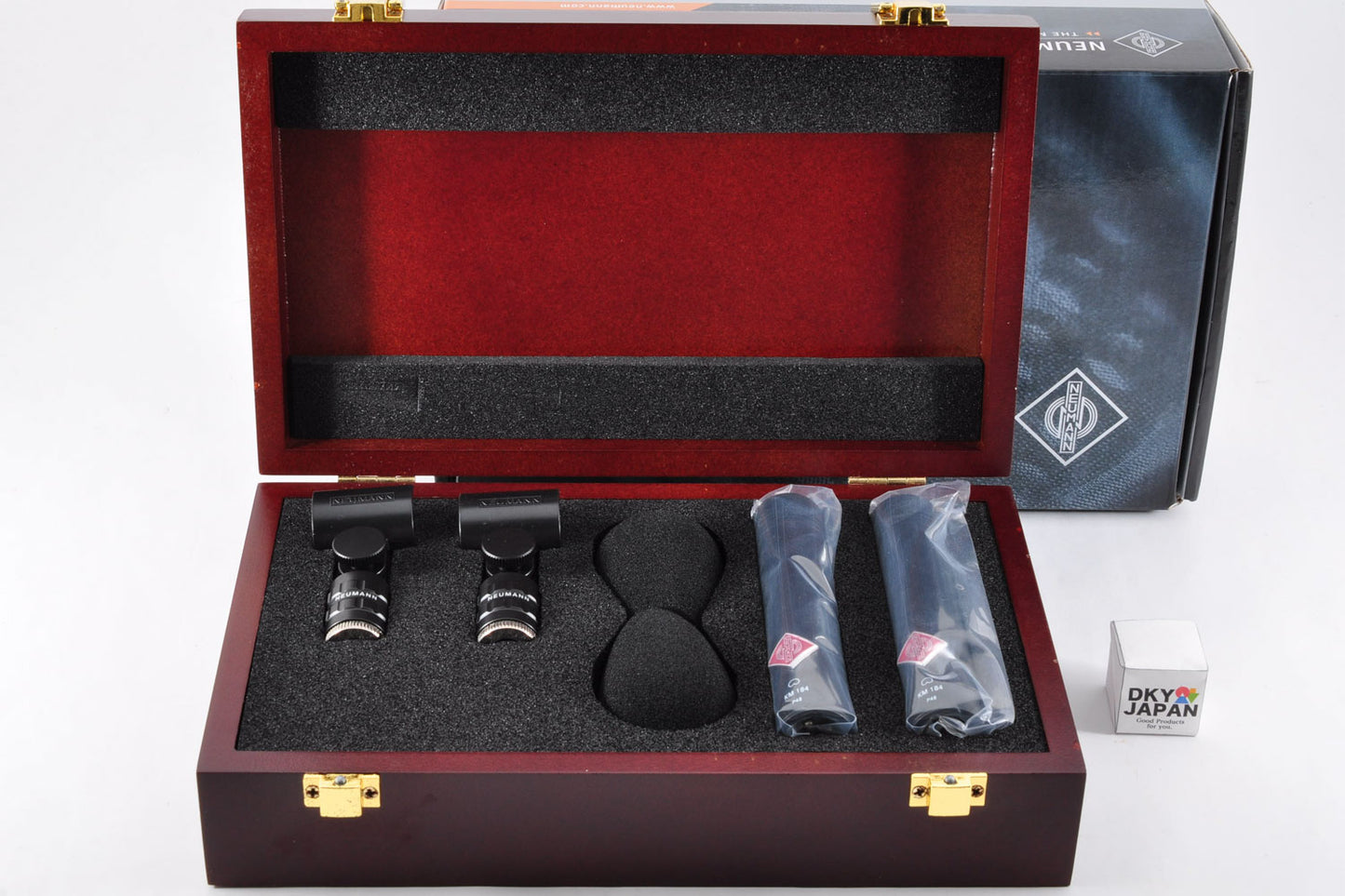 Neumann KM184 Microphone Matched Stereo Pair Matte Black w/Box From Japan #1495196929