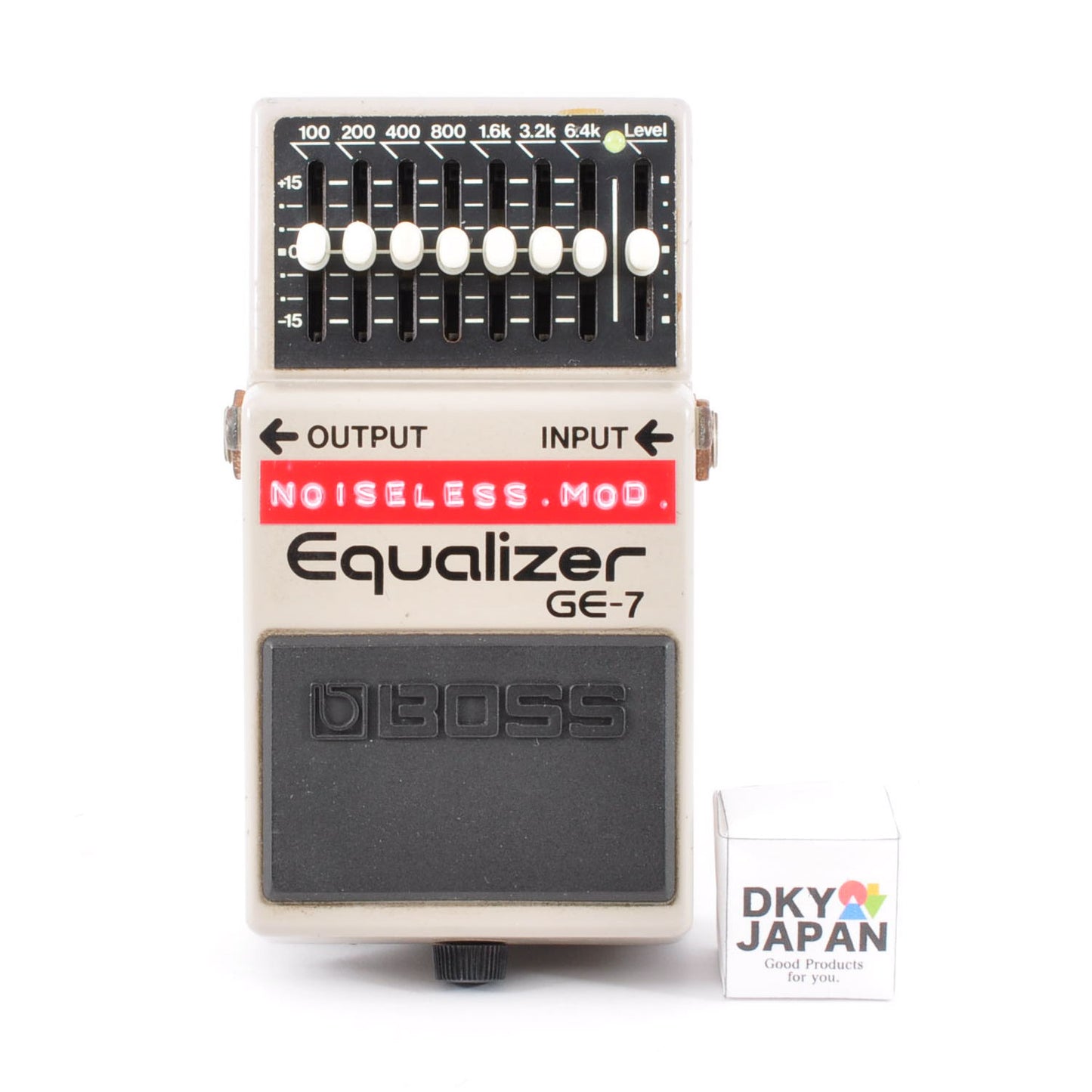 Boss GE-7 Modified Noiseless Equalizer PSA.OK Made In Taiwan 1993 Effects Pedal Used From Japan #AE85662