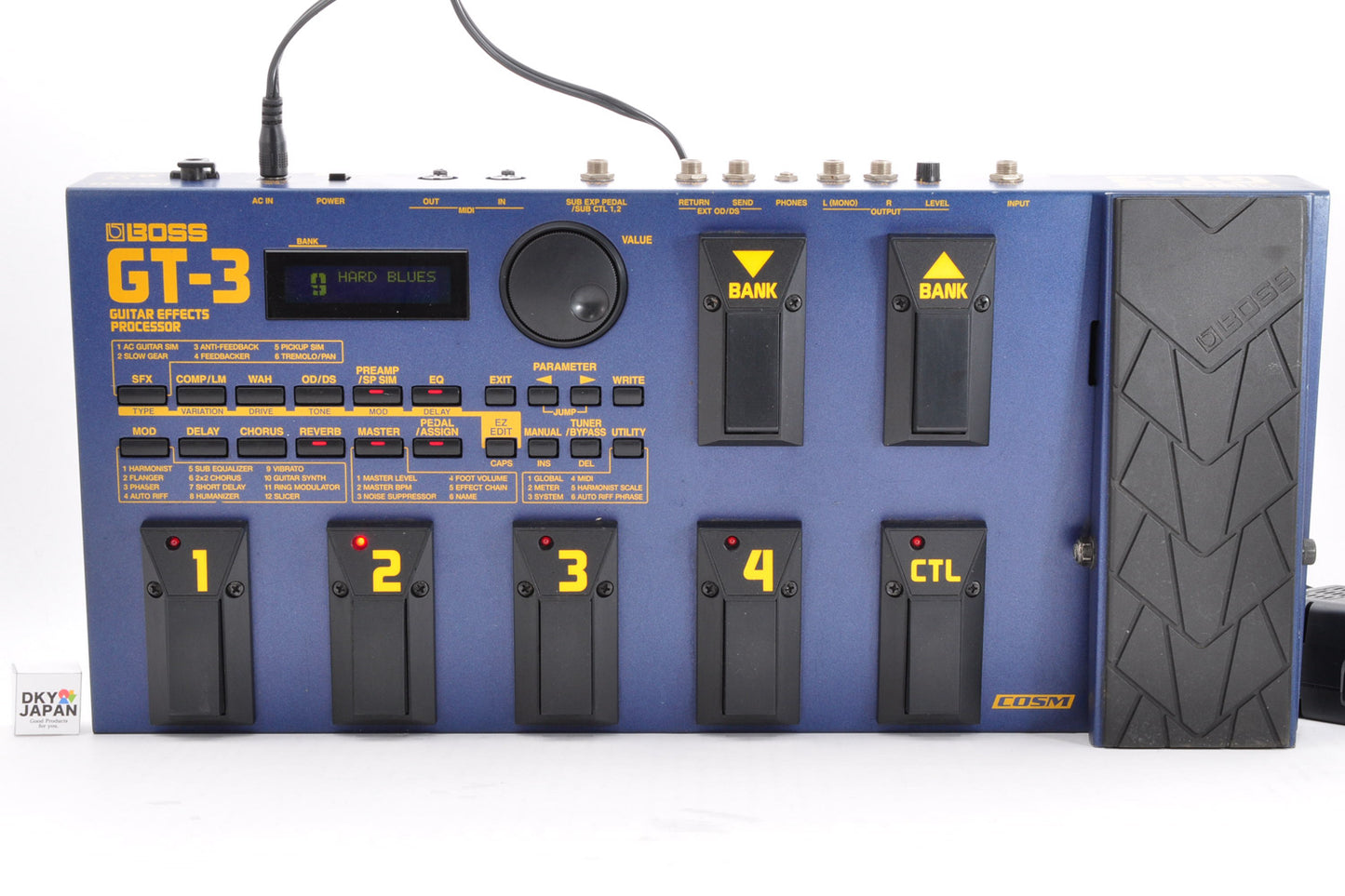 Boss GT-3 Guitar Multi Effects Pedal Processor w/ACadapter Made In Taiwan Used From Japan #626