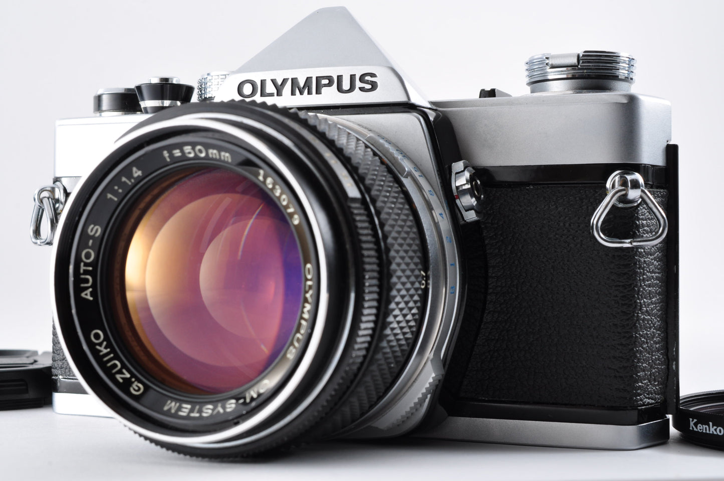 OLYMPUS OM-1 Silver Maintained 35mm SLR G.ZUIKO AUTO-S 50mm F1.4 From Japan #343180