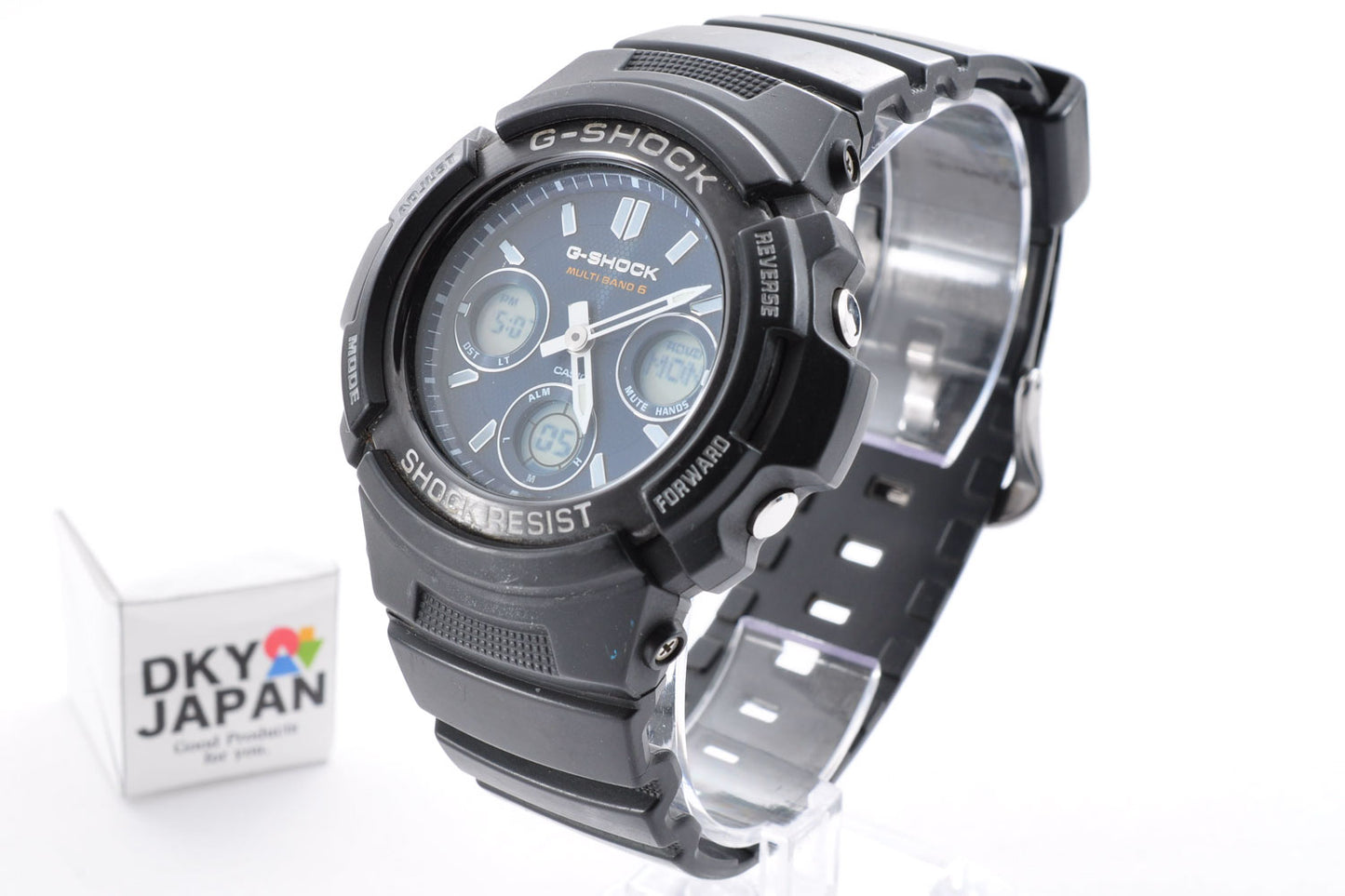 Casio G-Shock AWG-M100SB-2A Men's Watch 5230 Multiband6 Tough Solar Used From Japan