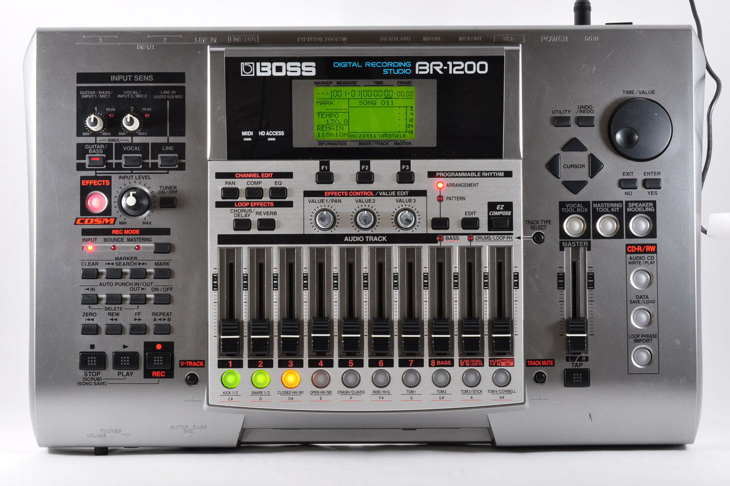 Boss BR-1200CD Digital Recording Studio Workstation w/Adapter Used From Japan #AU32154