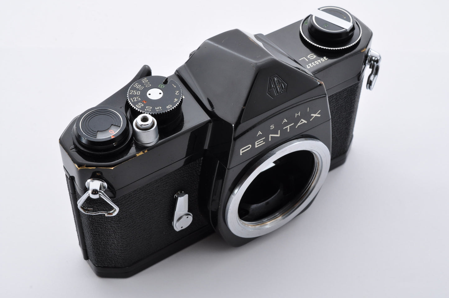 Pentax SL Black 35mm SLR Film Camera Super Takumar 55mm f1.8 From Japan #3040327