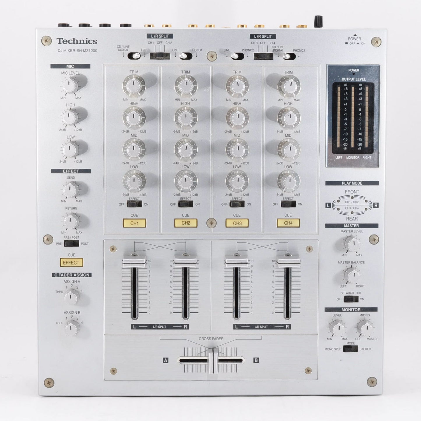 Technics SH-MZ1200 Silver Professional DJ Mixer 4-channel Made In Japan Used From Japan #FW6GB01013R