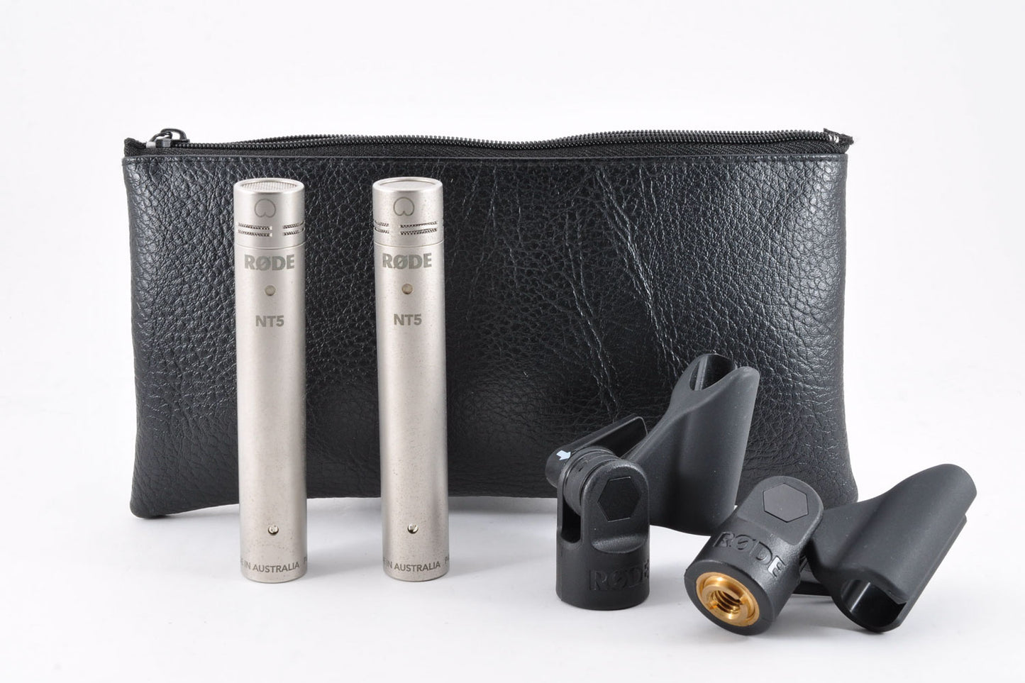 Rode NT5 Pair Condenser Microphone w/Micfolder Case Made In Australia Used From Japan #1389 #1390