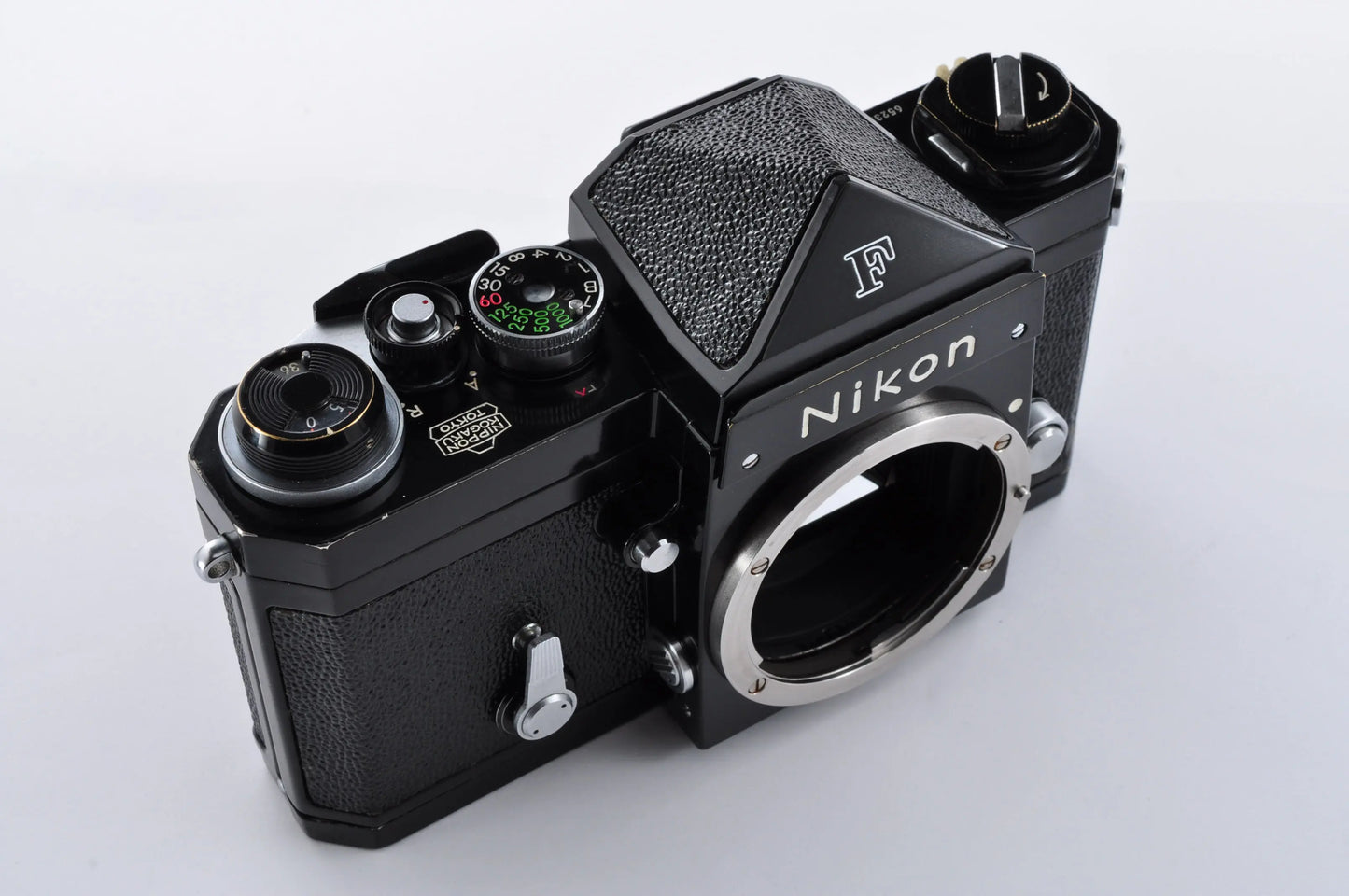 Nikon F Eye Level Black Early Model Mt Fuji Mark 35mm SLR Film Camera From Japan #6523350