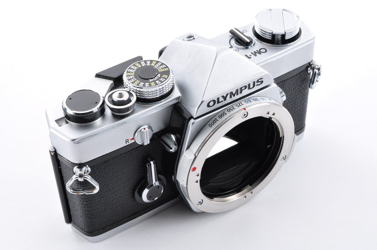 OLYMPUS OM-1 Silver Late model Maintained Meter Works SLR Film Camera From Japan #1080593