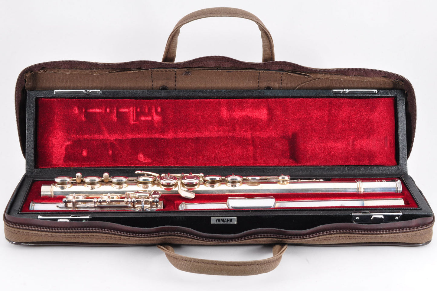 Yamaha YFL-351 Flute Silver Made in Japan w/Case Used From Japan #002196