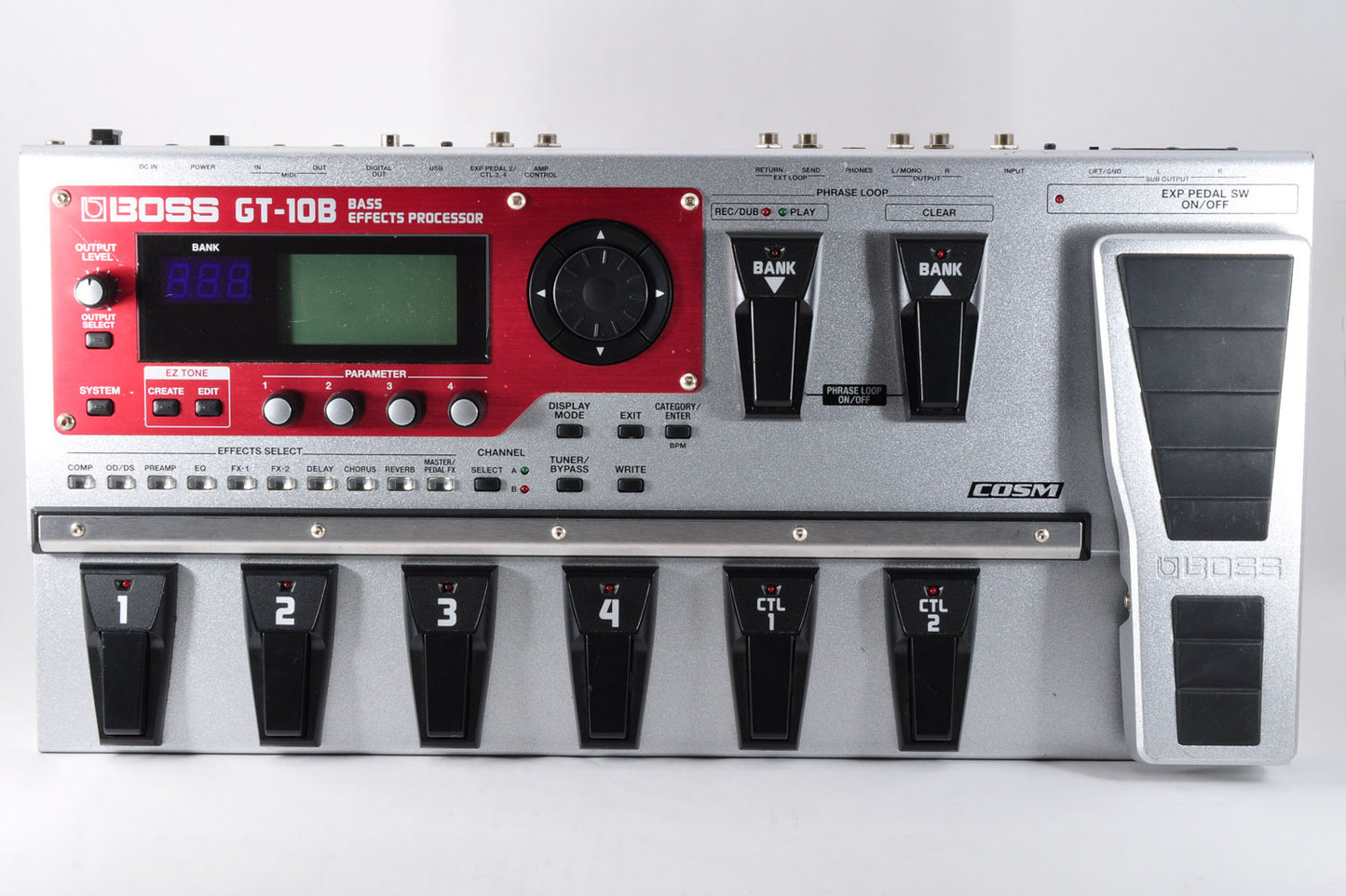 Boss GT-10B Multi-Effects Bass Effects Processor Pedal Made In Taiwan Used From Japan #A5A0285