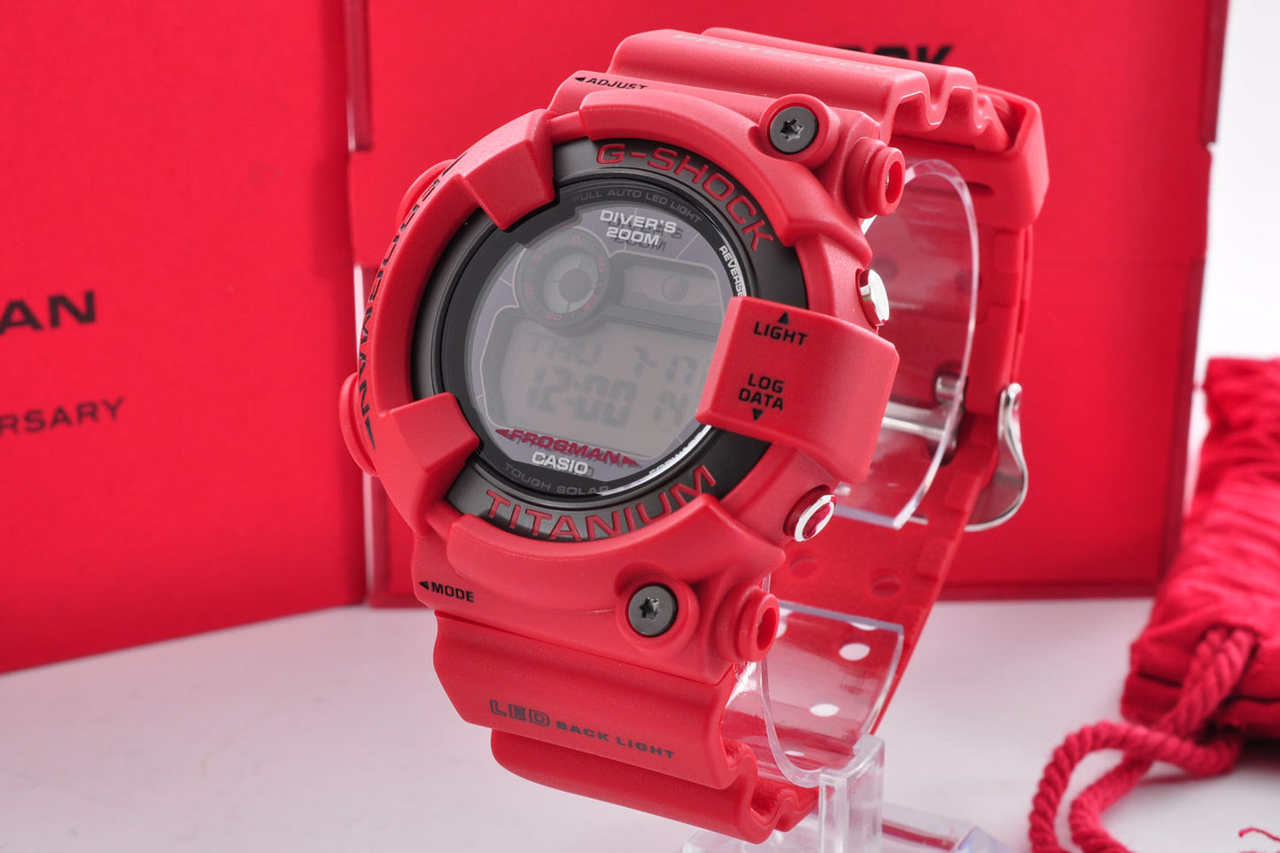CASIO G-SHOCK GW-8230NT-4JR Frogman 30th Anniversary Red 3521 Watch Used From Japan