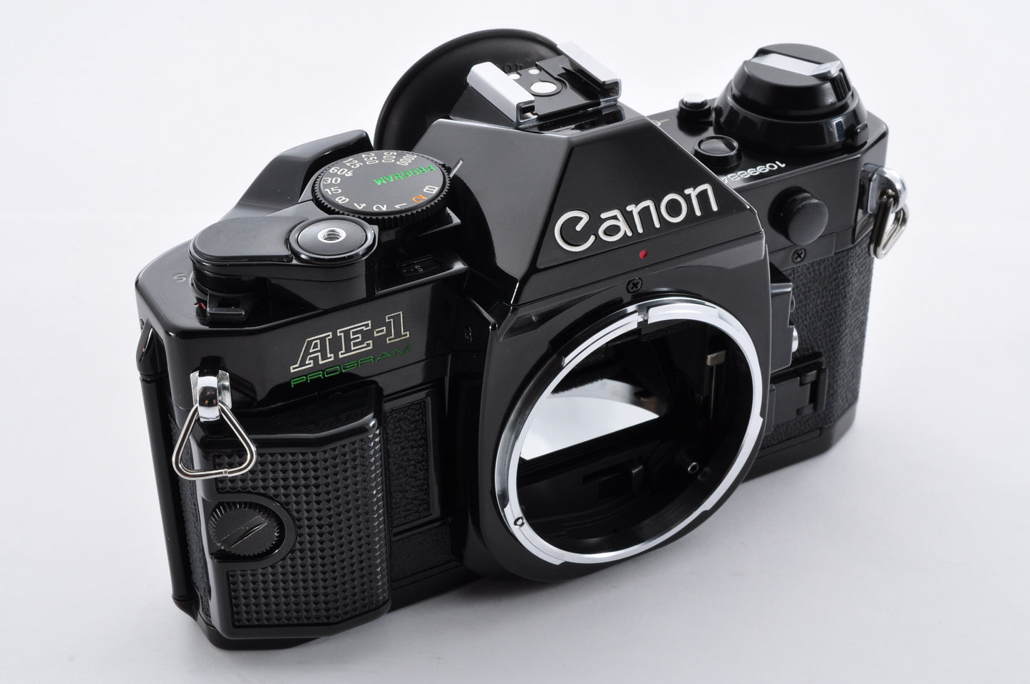 Canon AE-1 Program Black 35mm SLR Camera New FD 50mm F1.4 Maintained From Japan #1099884