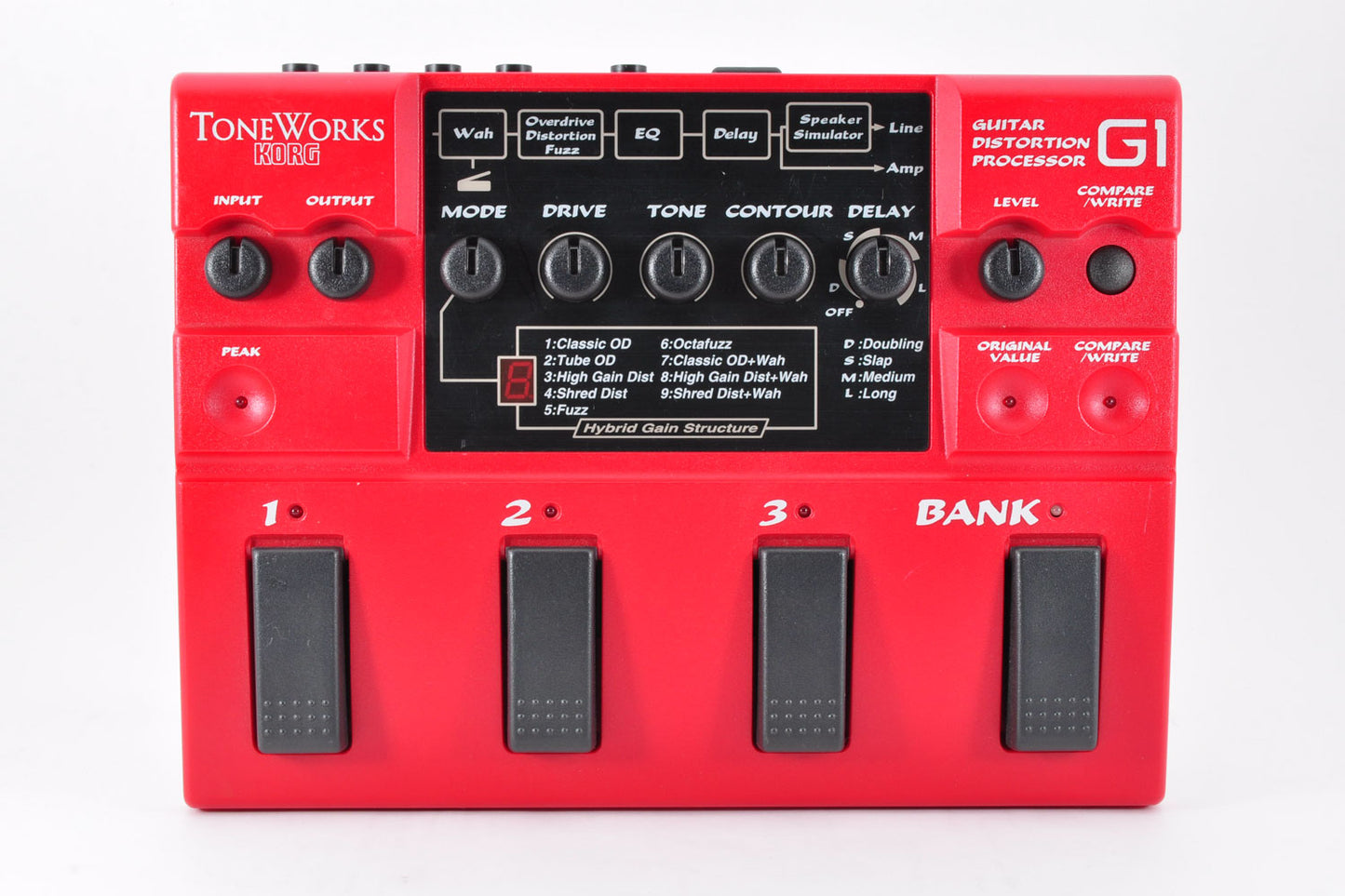 Korg ToneWorks G1 Guitar Distortion Processor Dimebag Darrell Multi-Effect Pedal Used From Japan #6144