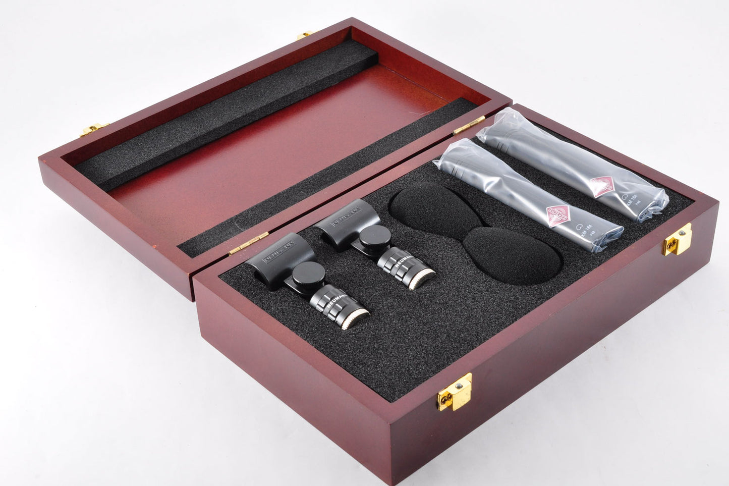Neumann KM184 Microphone Matched Stereo Pair Matte Black w/Box From Japan #1495196929