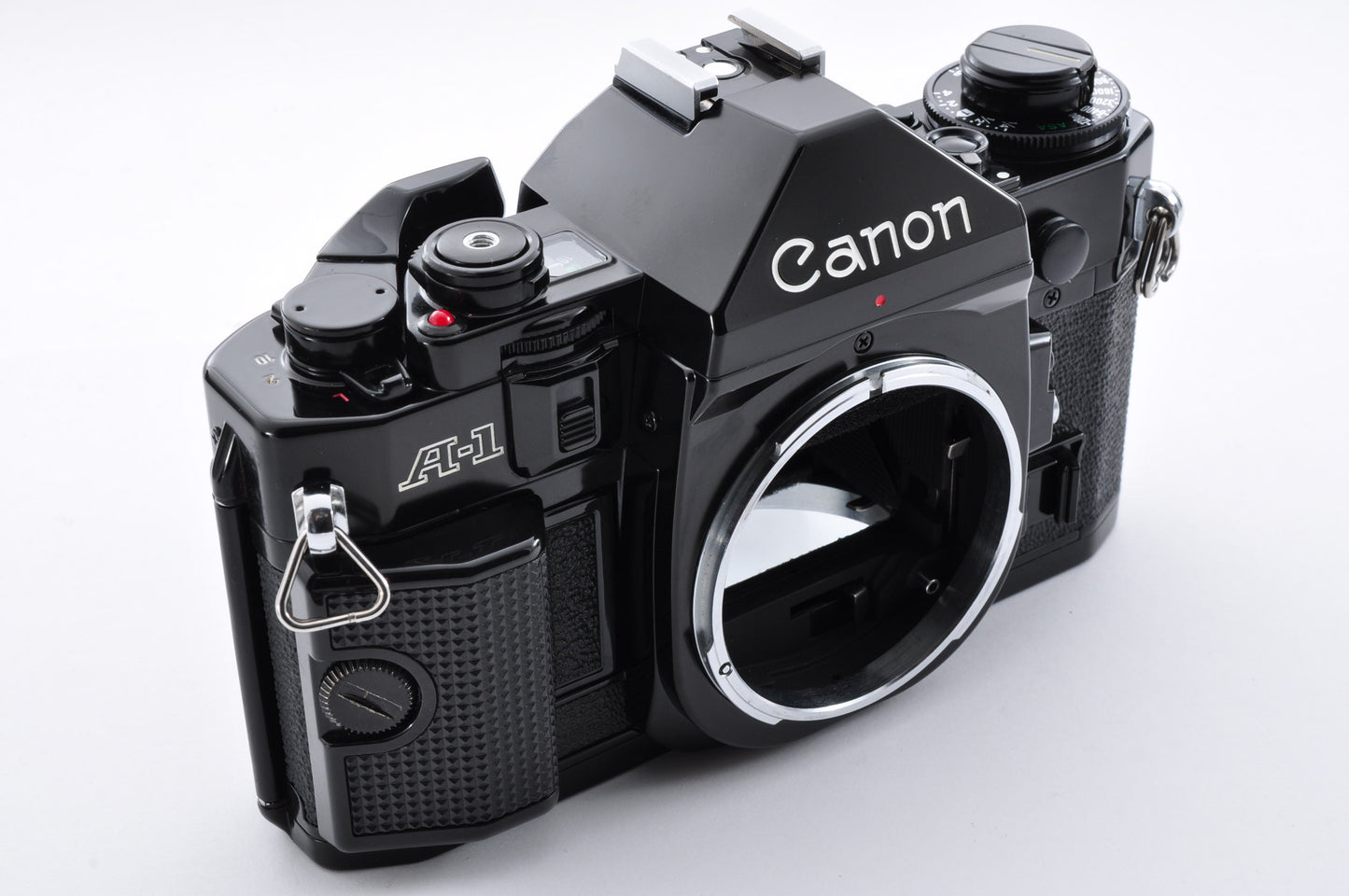 Canon A-1 A1 Black Maintained Meter Works 35mm SLR Camera Body Only From Japan #1094384