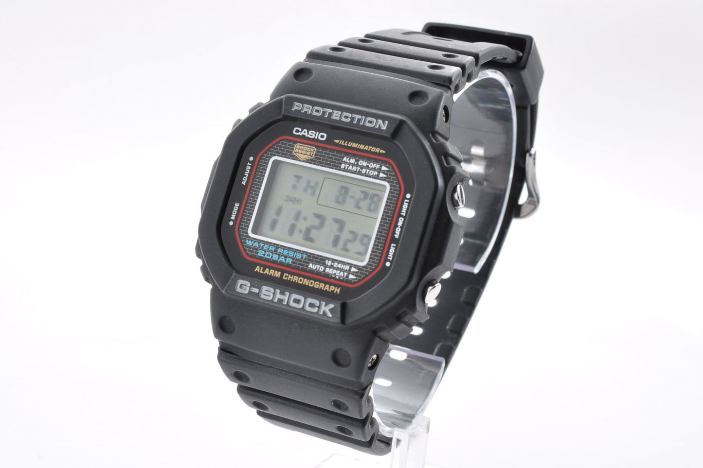 Casio G-Shock DW-5000-1JF 2001 First Reissue Screw Back Model 1545 Used From Japan