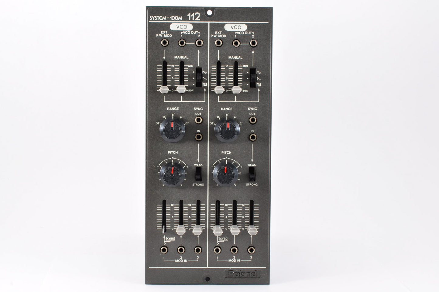 Roland SYSTEM-100M Model 112 Dual VCO Modular Analog Synthesizer w/8pin Cable Used From Japan