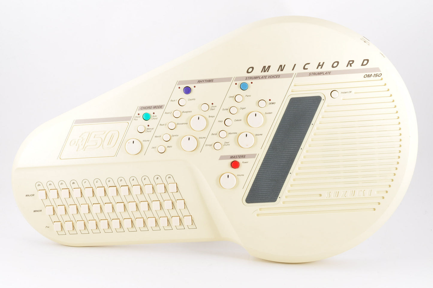 Suzuki OM-150 Omnichord Synthesizer Made In Japan w/Softcase Strap Used From Japan #00309