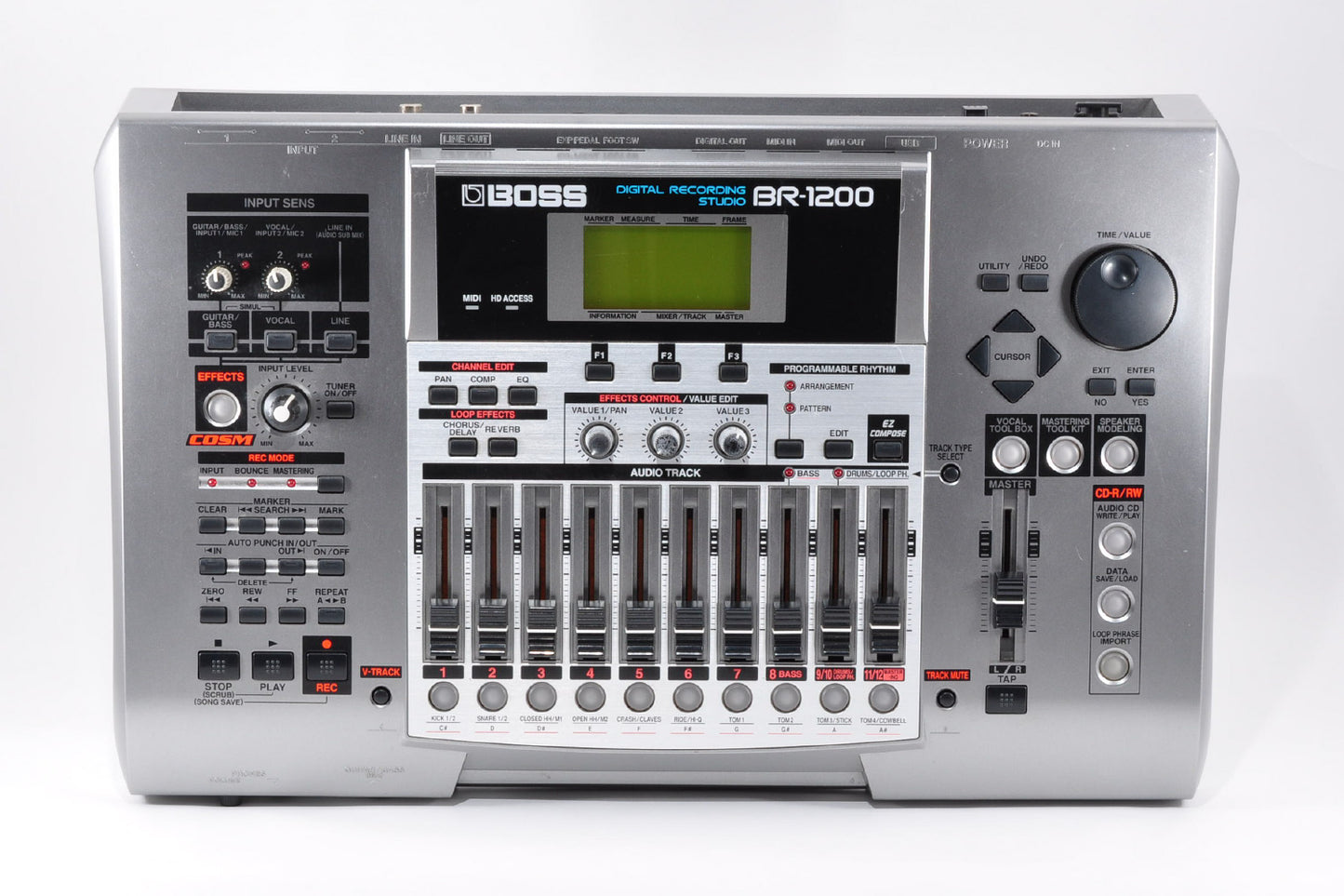 Boss BR-1200CD Digital Recording Studio Workstation w/Adapter & Bagcase Used From Japan #AU32175