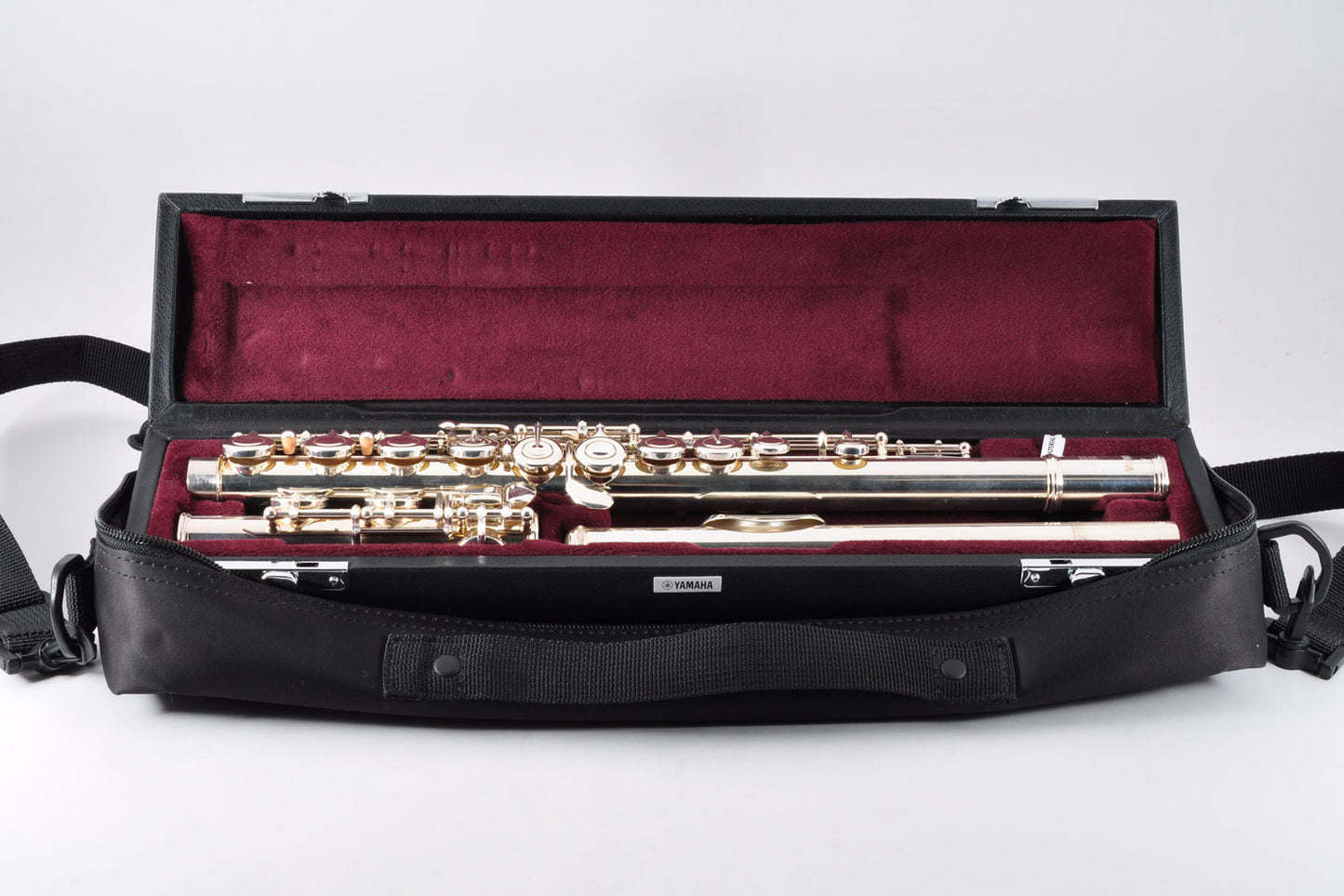 Yamaha YFL-312 Flute Silver E-Mechanism w/Case Carrybag Made In Indonesia Used From Japan #K33777