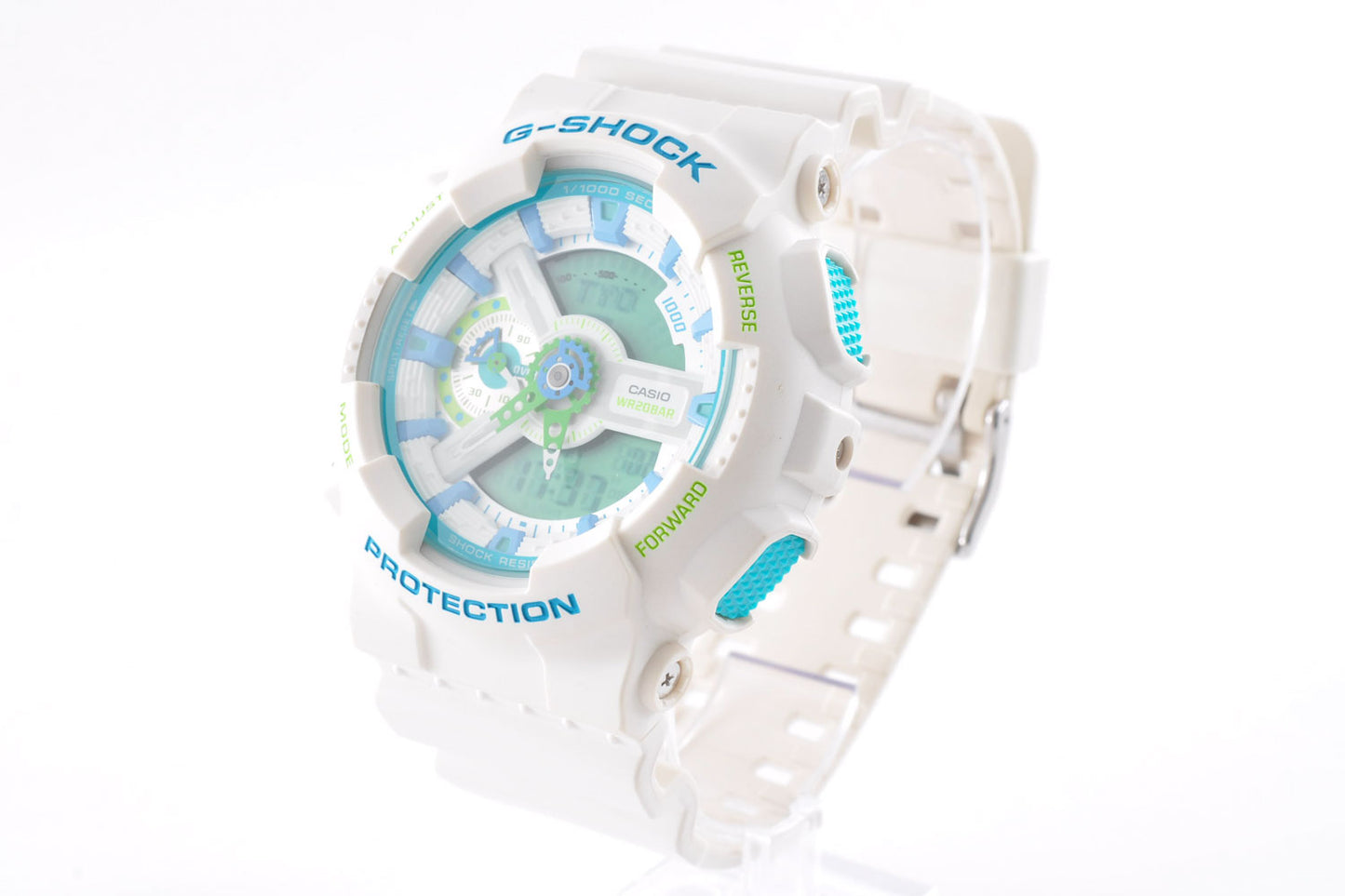 Casio G-Shock GA-110WG-7AJF White Blue Green Men's Watch 5146 Used From Japan