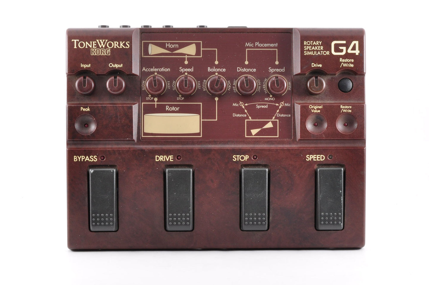 Korg Model G4 Rotary Speaker Simulator Leslie Tone Works Pedal Used From Japan #005708
