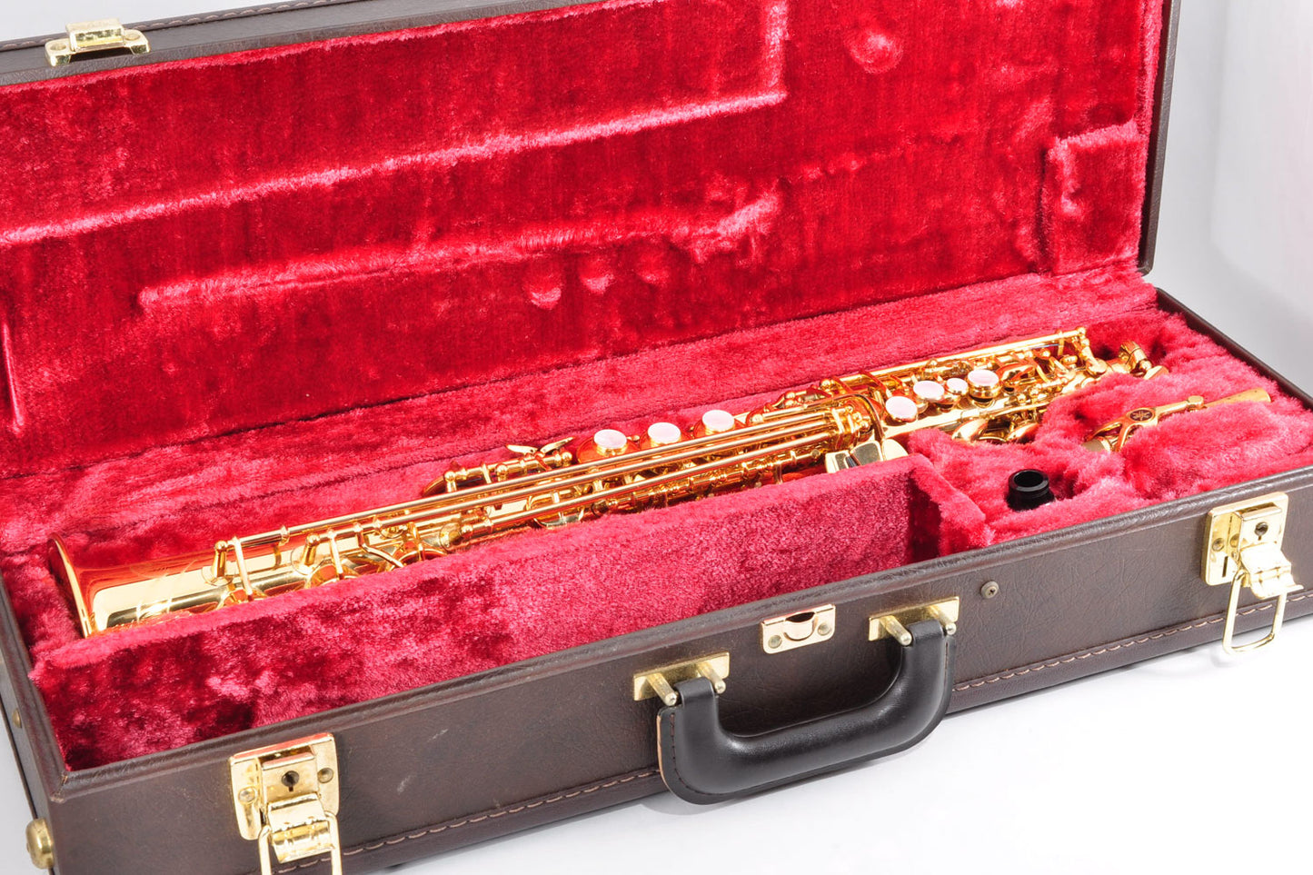 YAMAHA YSS-675 Soprano Saxophone Made In Japan w/Case M1neck Moutupiece Used From Japan #003153